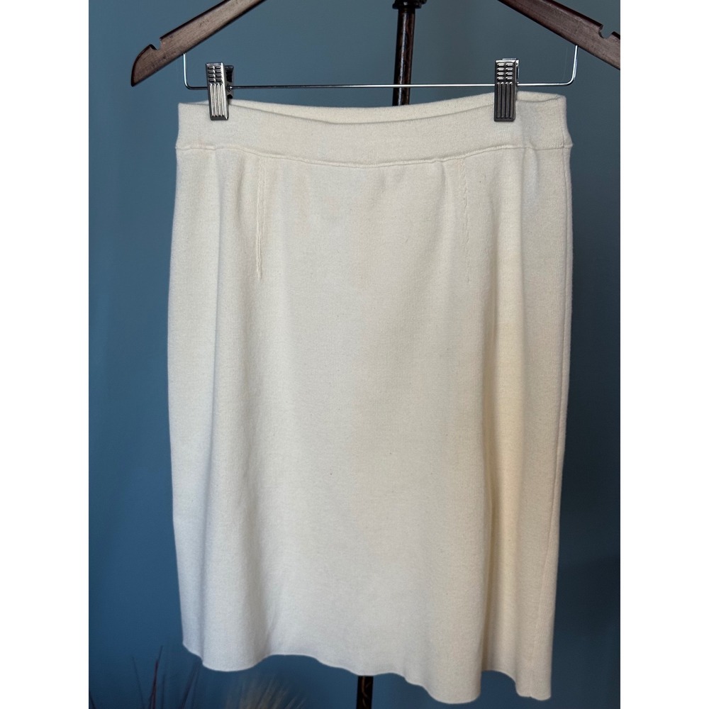 Vintage Cream Knit Skirt Suit Set | Arthur Kober Tricoville London DISPA Sz 10 - Picture 3 of 12